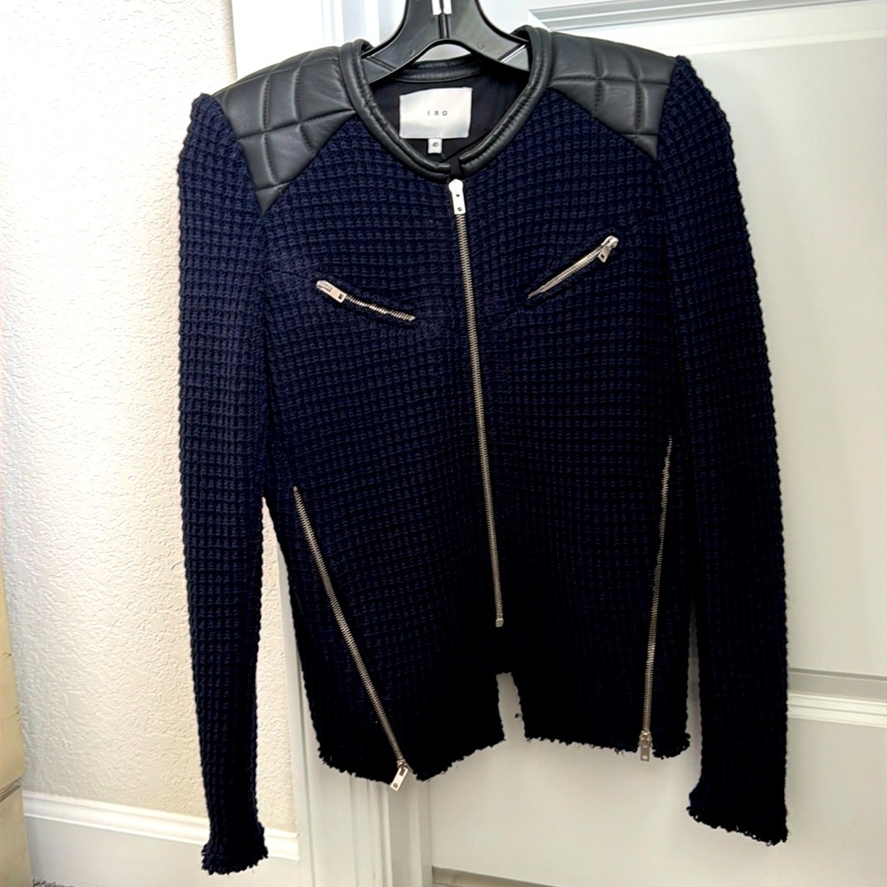 NWT Iro Wool and Leather Jacket